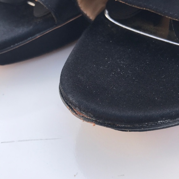 Badgley Mischka Black Strappy Sandals Sz 10 - Picture 8 of 8